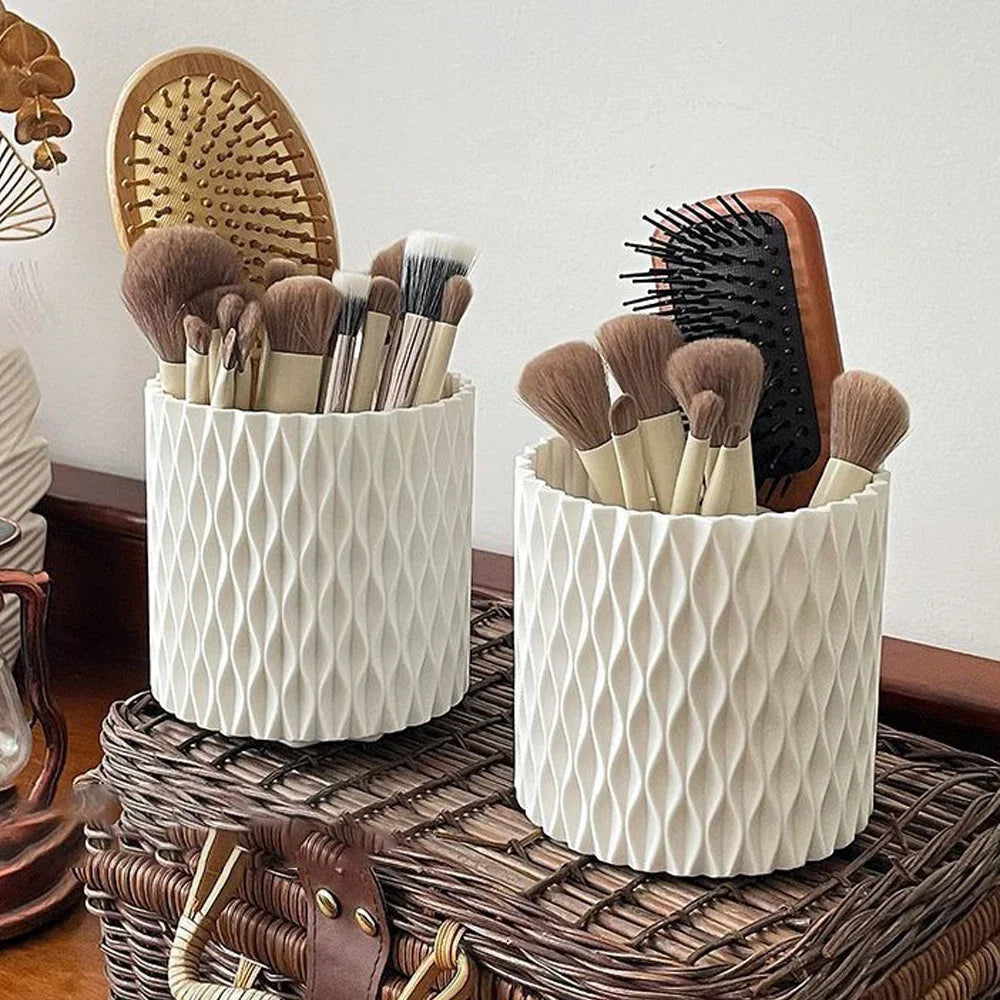 Boîte de rangement rotative pour pinceaux de maquillage, porte-stylo de maquillage pour rouge à lèvres, coiffeuse, support de maquillage, léger et compact, préféré des filles