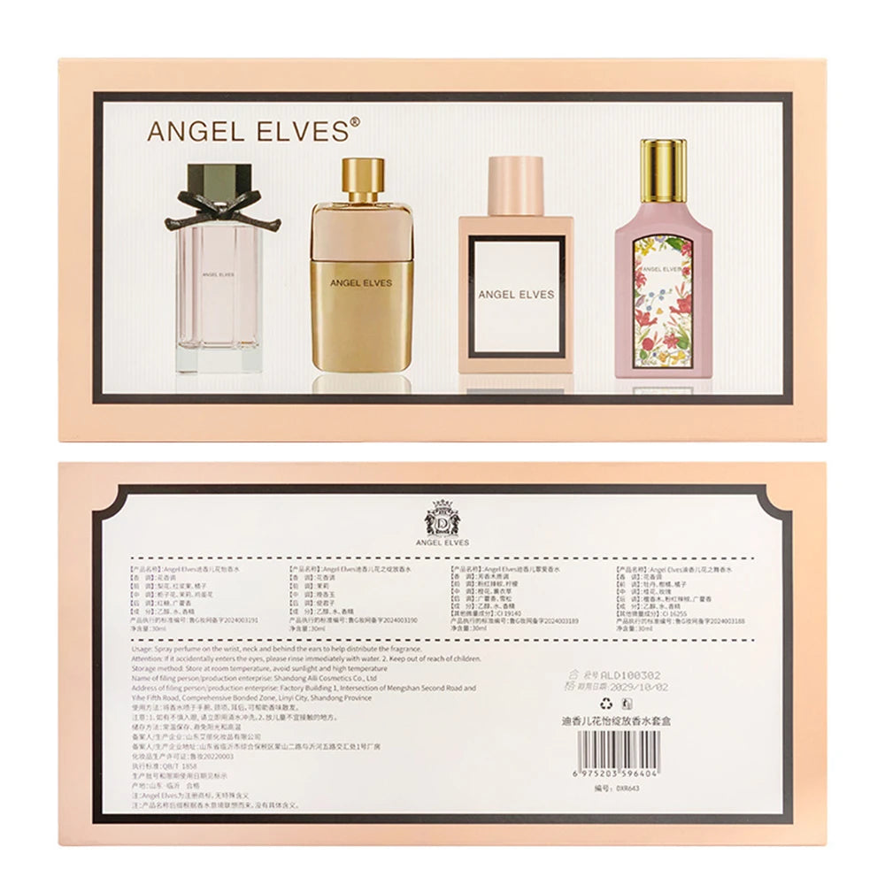 Parfum Original De haute qualité pour femmes, Spray De parfum Floral, parfums féminins, 120ml, dухи жletiе, boîte-cadeau, ensemble De 4 pièces