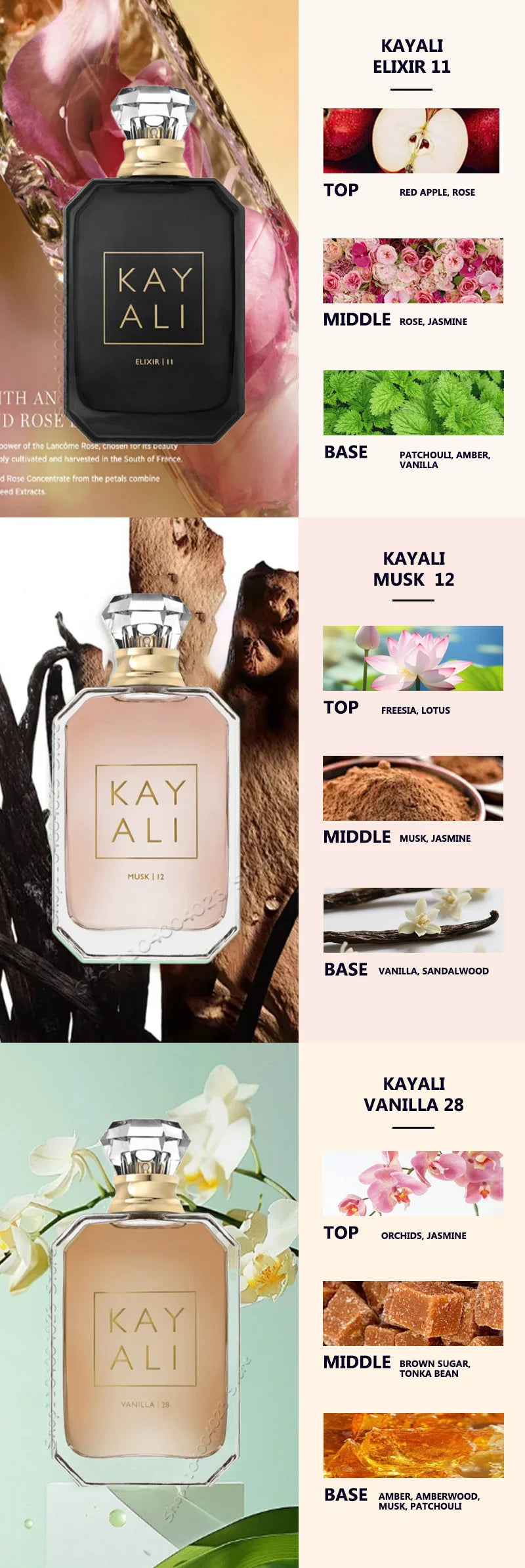 KAYALI EDP – Spray Intense, 100ML, parfums irrésistibles, avec Floral fruité douce, parfum chaud Woody, parfum de marque pour unisexe