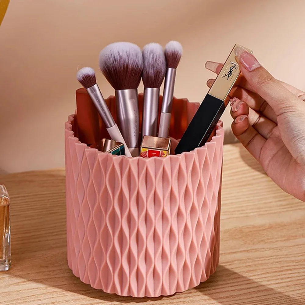 Boîte de rangement rotative pour pinceaux de maquillage, porte-stylo de maquillage pour rouge à lèvres, coiffeuse, support de maquillage, léger et compact, préféré des filles