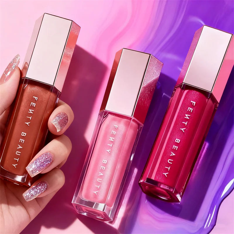 Fenty Beauty 9 couleurs brillant à lèvres liquide imperméable à l'eau rouge à lèvres nu rose brillant à lèvres maquillage brillant à lèvres cosmétiques rouge à lèvres taches