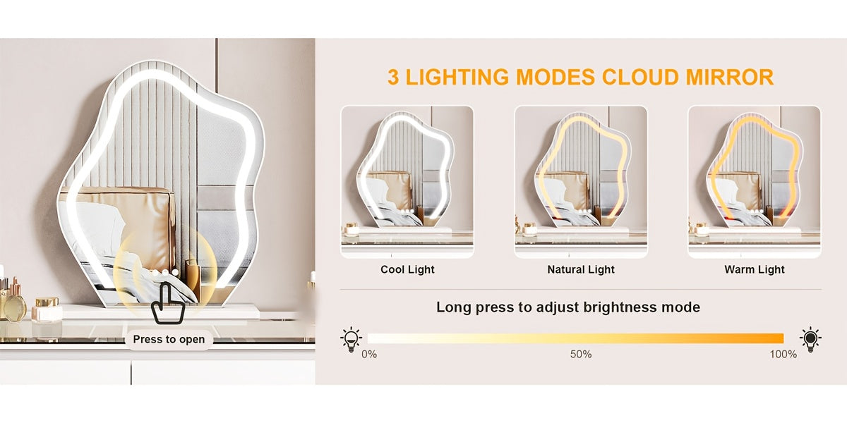 1Pc Jewelry Storage Cabinet - White Organizer With LED Lights And Motion Sensor, Large Capacity With 3 Drawers And Glass Display Top, Perfect For Storing Jewelry, Watches, Cosmetics - Ideal Gift For Bedroom Or Dressing Room (